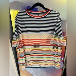 NWOT Colorful Striped T-Shirt